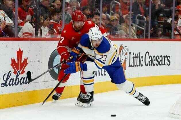 Mattias Samuelsson's OT goal tops Red Wings, snaps Sabres' 5-game skid
