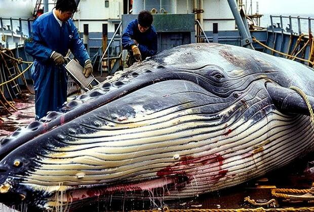 Fresh fin whale meat auctioned in Japan after 50 year break