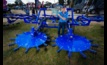  Martin Morona, Berrima Engineering, Deniliquin, with the Award for the best Australian designed and manufactured machine at the Henty Field Days. Picture courtesy HMFD.