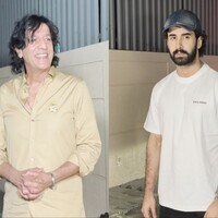 Lakshya poses for media at 'Chand Mera Dil' screening, Chunky Panday arrives to show support
