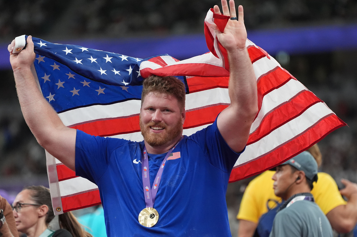 (SP)JAPAN-TOKYO-ATHLETICS-WORLD ATHLETICS CHAMPIONSHIPS-MEN'S SHOT PUT-FINAL