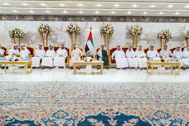 Saud bin Saqr receives Ramadan greetings from UAQ Deputy Ruler, well-wishers