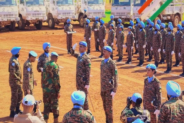 Indian peacekeepers honoured for dedicated service by UNISFA