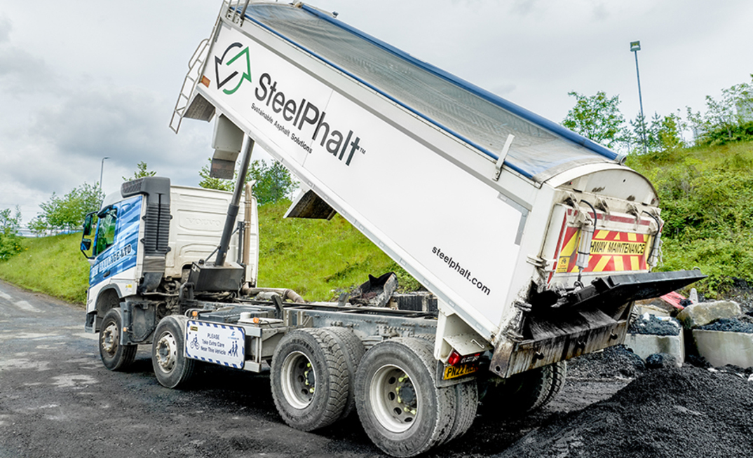 SteelPhalt, asfalto da Harsco produzido com resíduos siderúrgicos