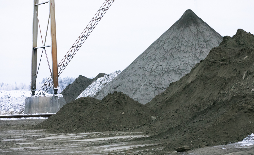 A tailings pile used by Betolar