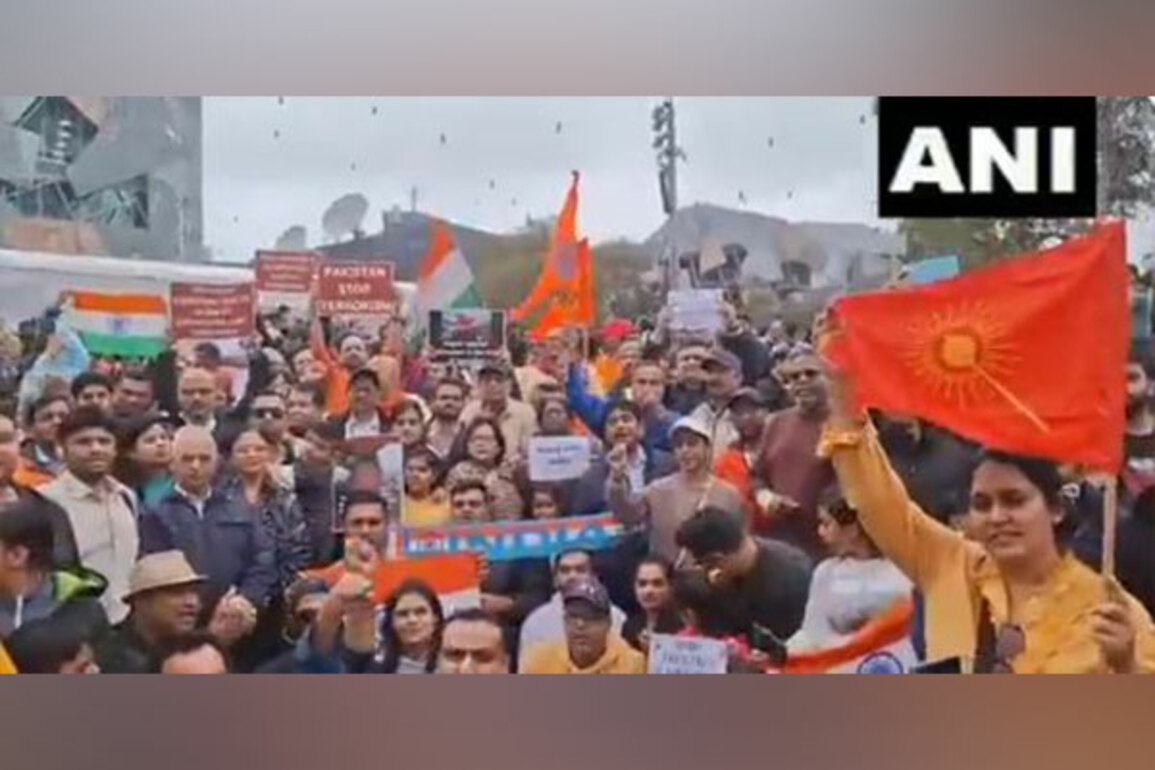 Indian community in Melbourne protest against Pakistan-backed terrorism