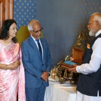 PM Modi gifts Banarasi Saree in Sadeli Box to First Lady of Mauritius, Brinda Gokhool