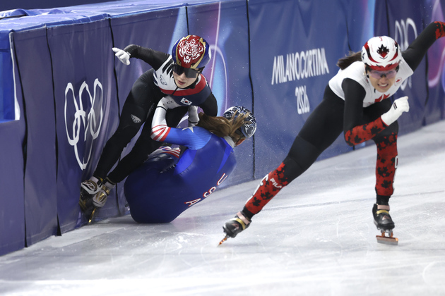 (MICO2026)ITALY-MILAN-OLYMPIC WINTER GAMES-SHORT TRACK SPEED SKATING-MIXED TEAM RELAY-SEMIFINALS