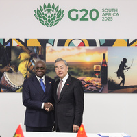 SOUTH AFRICA-JOHANNESBURG-WANG YI-ANGOLAN FM-MEETING