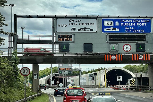 Dublin Port Tunnel raises toll on some motorways by 1 euro