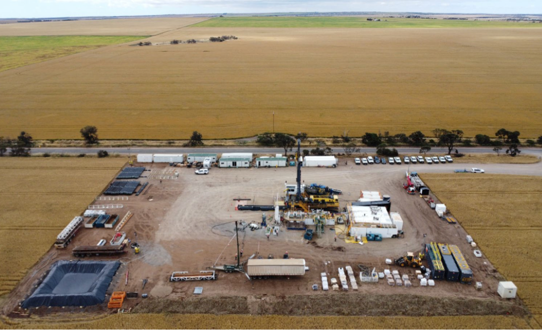 Drilling at Ramsay 3 well on the York Peninsula in South Australia
