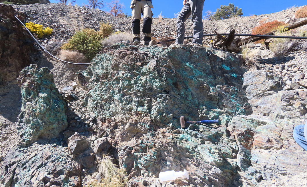 Cu oxide rich rock from the West Huntoon project