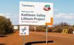  Kathleen Valley signage. Photo courtesy Liontown Resources.