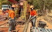 Diamond drilling at Mata da Corda. Credit: Equinox.