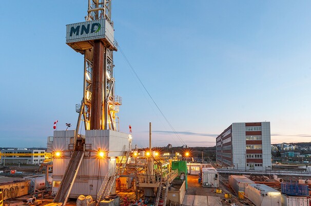 Exploratory drilling provides researchers at Fraunhofer IEG with data on rock properties at depth