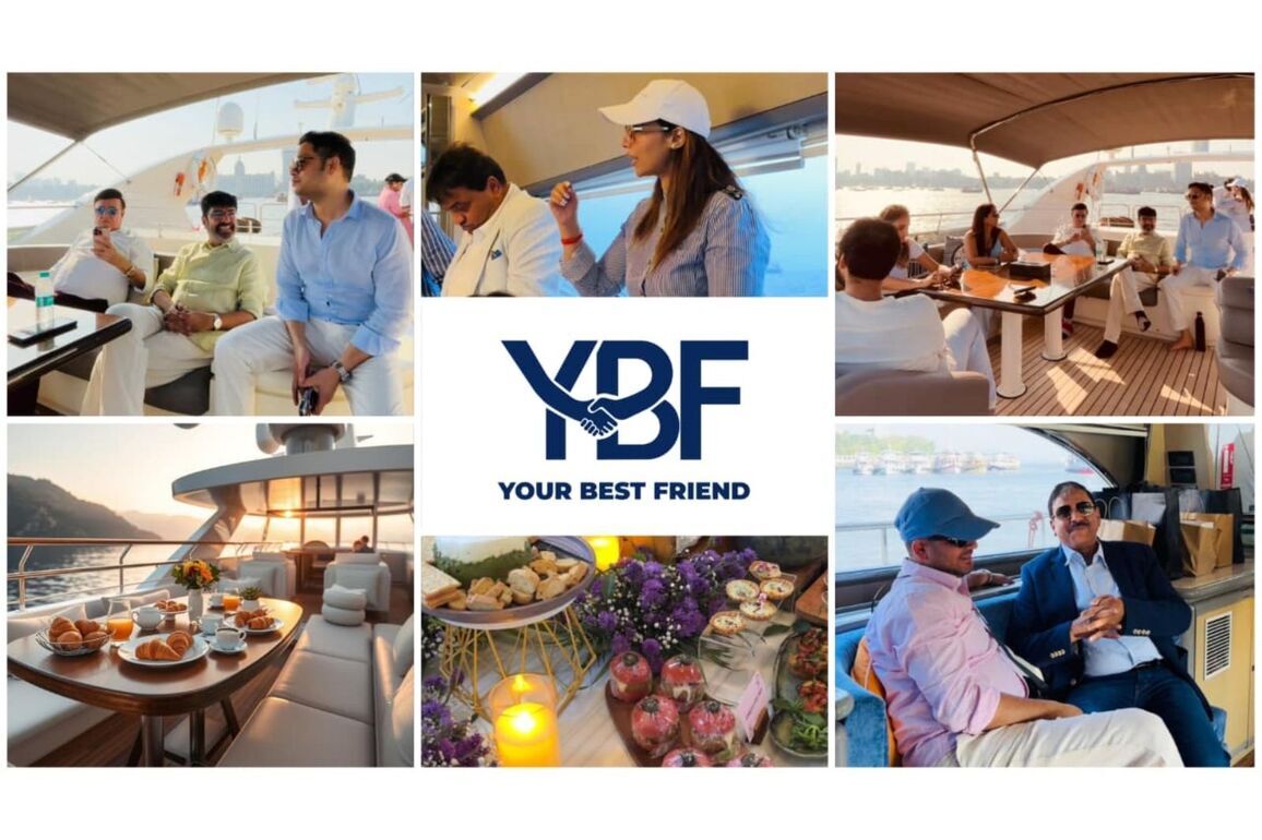 Entrepreneurs Gather for a Luxury Networking Sundowner on a Ferretti 880 Yacht in Mumbai