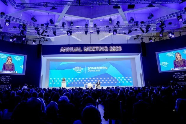 At Davos, Ukraine's 1st Lady Urges Leaders to 'Use Influence'