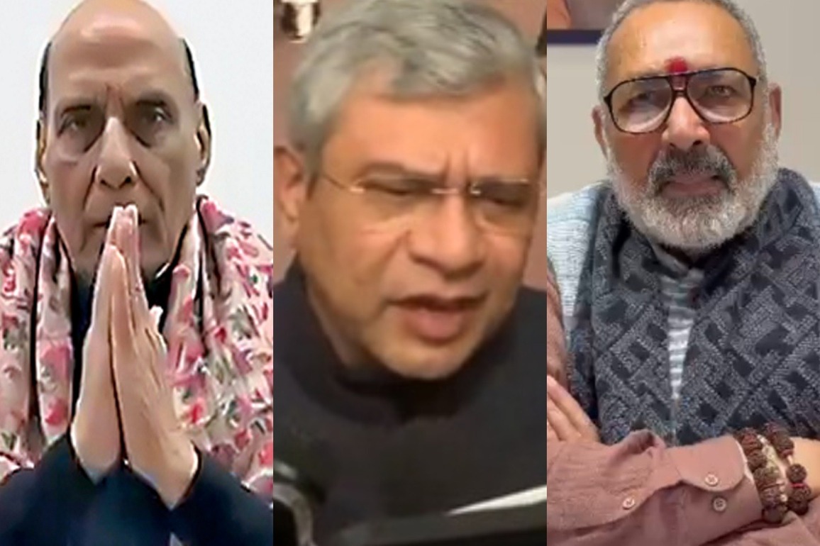 Union Ministers Rajnath Singh, Ashwini Vaishnaw hail Union Budget 2026