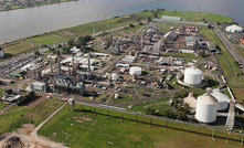 An aerial view of Orica's Kooragang Island site in NSW, Australia