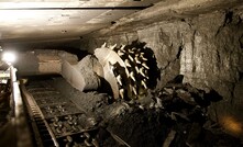 Underground at Anglo American's Grasstree mine in Queensland.