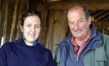  Anna and Jack Cotton run superfine Merinos at the family farm at Swansea, Tasmania. Anna says WoolQ will improve wool traceability and transparency. Photo: WoolQ/AWI