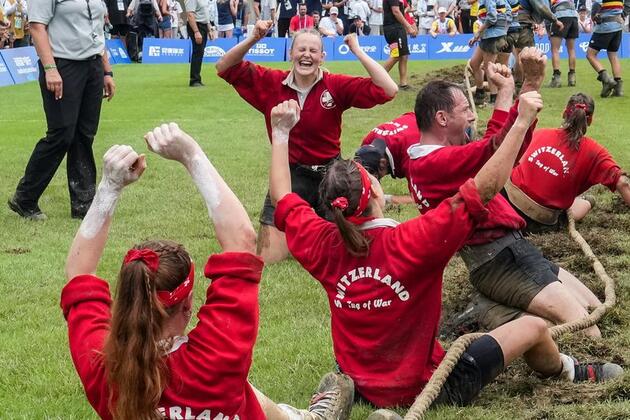 Switzerland wins mixed 580kg tug-of-war at The World Games 2025