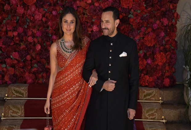 Kareena Kapoor stuns in orange saree, SAK keeps it classy at Aadar Jain-Alekha Advani's wedding; check pics