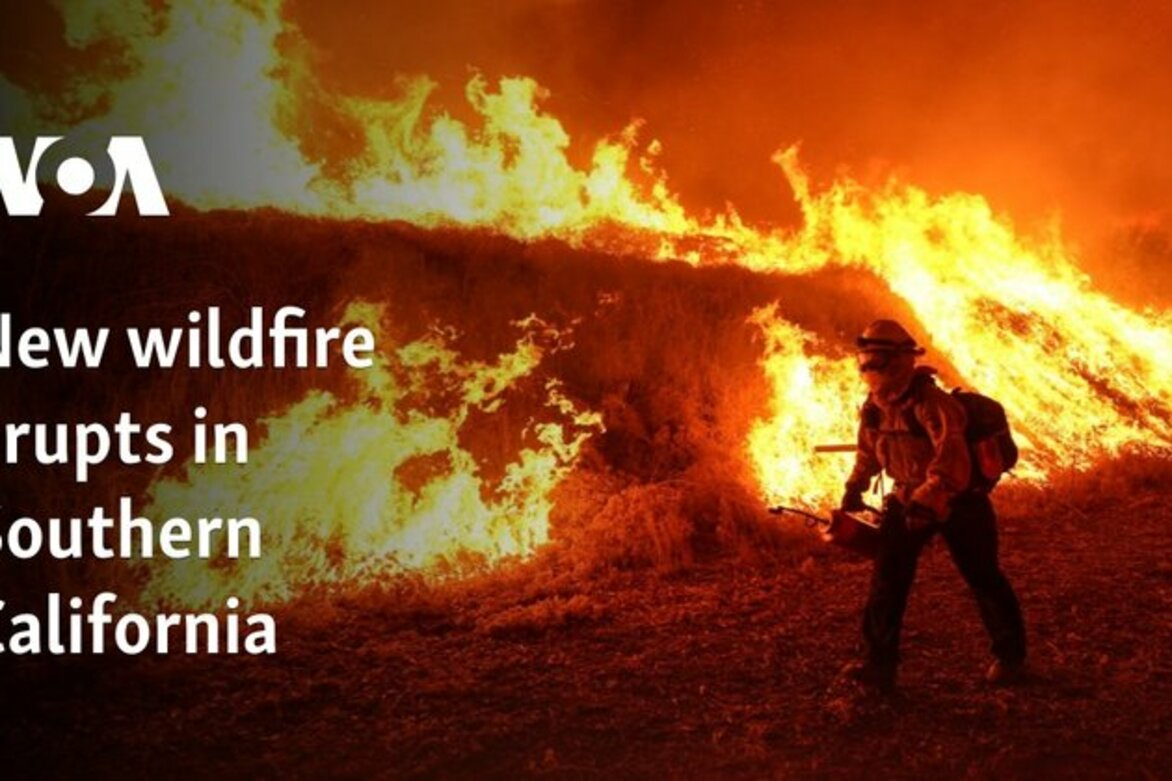 New wildfire erupts in Southern California