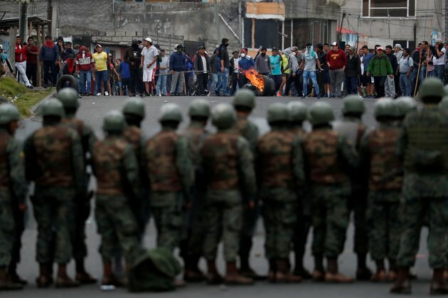 Protesters Move Into Ecuador&#039;s Capital; President Moves Out