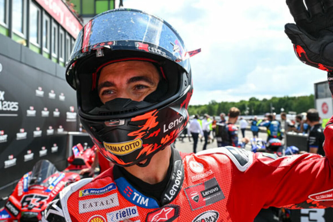 Bagnaia bags Brno pole from Q1 as Marc Marquez crashes