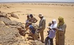 Studying outcrops at GoviEx’s Madaouela project in Niger