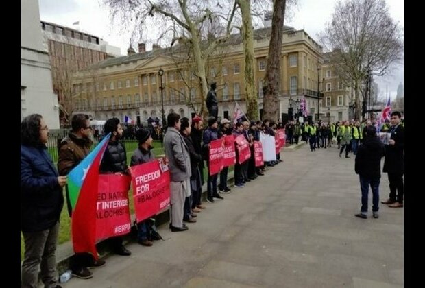 Baloch activists protest on Balochistan Occupation Day