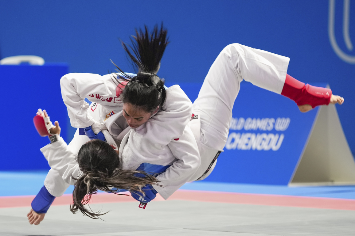 (SP)CHINA-CHENGDU-THE WORLD GAMES 2025-JU-JITSU-WOMEN'S -63KG FIGHTING-FINALS (CN)