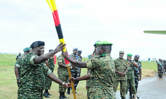 Brig Kavuma takes command of Ugandan AMISOM troops Brig Kavuma takes command of Ugandan AMISOM troops