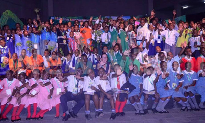 Children converge to debate climate change Children converge to debate climate change