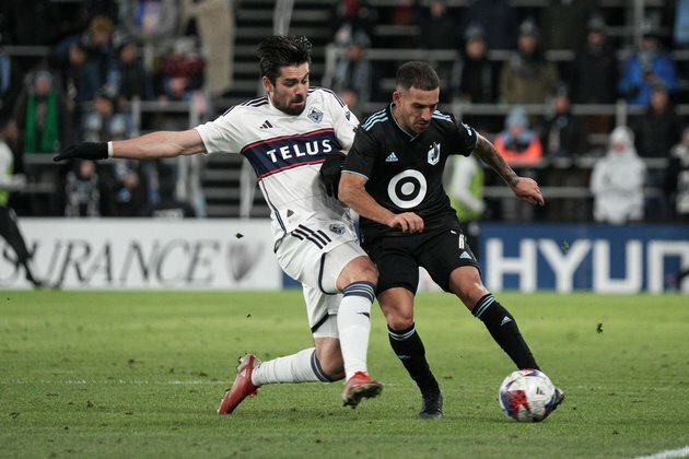 Simon Becher's stoppage goal salvages Whitecaps' draw at Minnesota