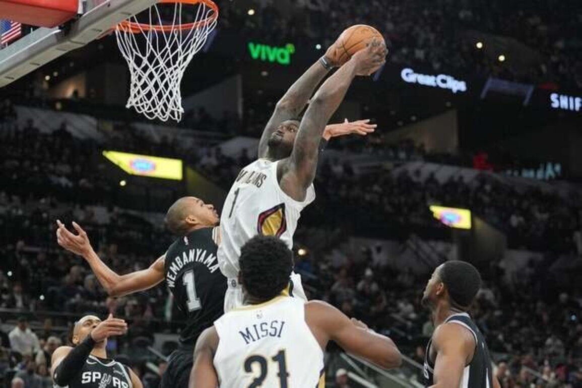 NBA roundup: Zion Williamson, Pelicans win at San Antonio in a stunner