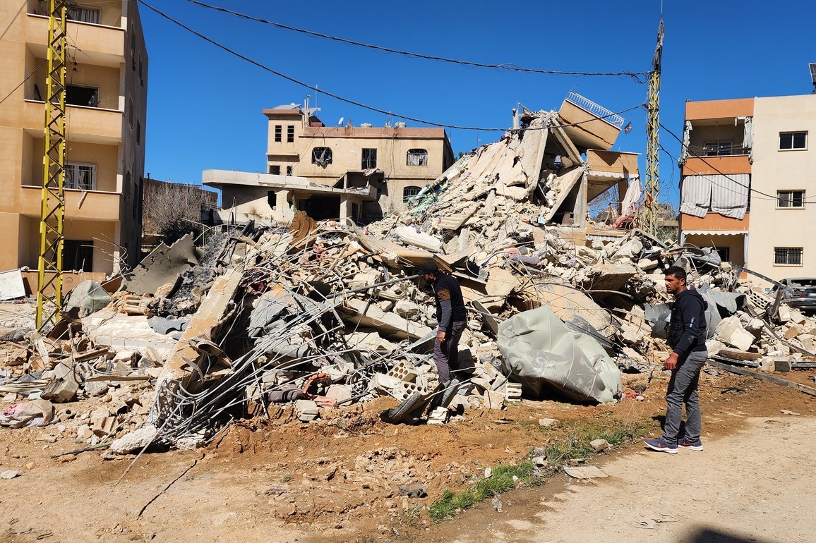 LEBANON-BAALBEK-ISRAELI AIRSTRIKES-RUINS