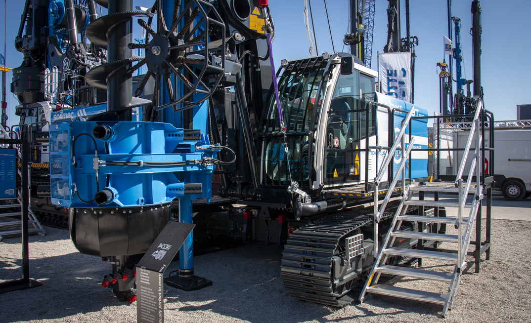 Soilmec made use of bauma 2025 to introduce the latest evolution of its successful Blue Tech – the new Blue Tech Plus SR-45 piling rig