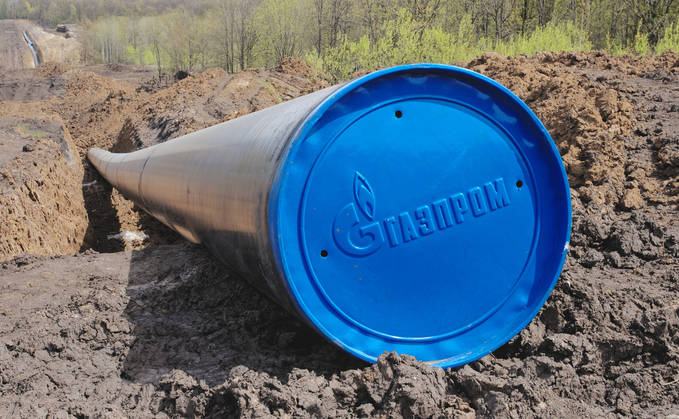 Gas pipeline in the process of building through a forest near a Saransk in Russia, 2015 | Credit: iStock