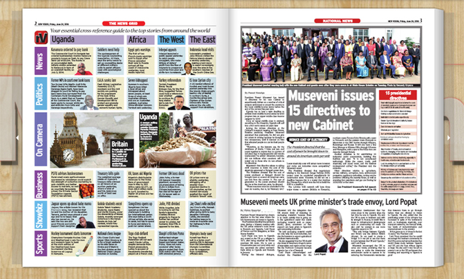 In the New Vision today: Museveni sets bar high for ministers In the New Vision today: Museveni sets bar high for ministers