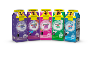 Sainsbury's aims to clean up waste with new cardboard laundry detergent packaging 