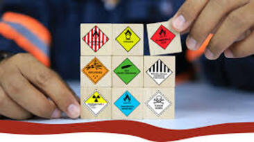 Dangerous goods licence tags.