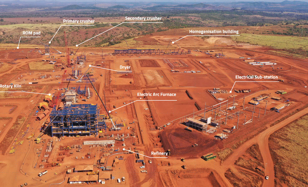 Construção do projeto de níquel Araguaia, da Horizonte Minerals, no Pará/Reprodução