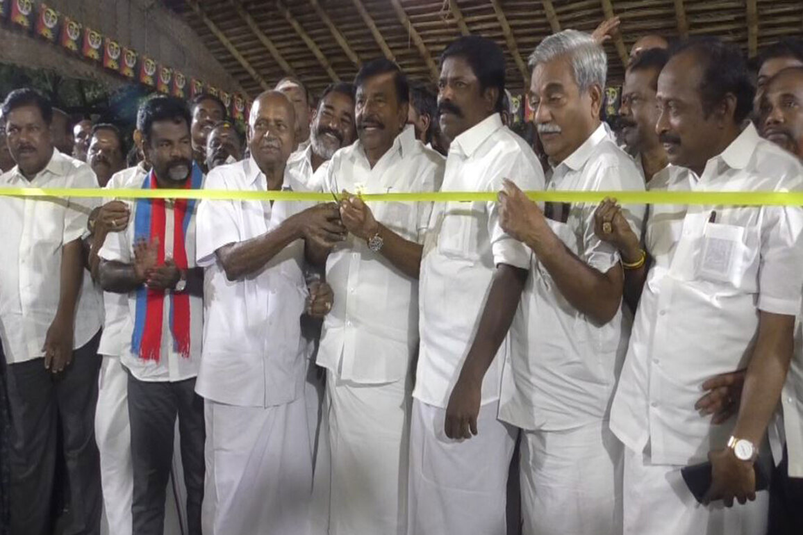 DMK's KN Nehru inaugurates Tiruchirappalli West campaign office ahead of Tamil Nadu polls