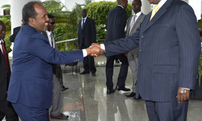 Somalia hails Uganda for support Somalia hails Uganda for support