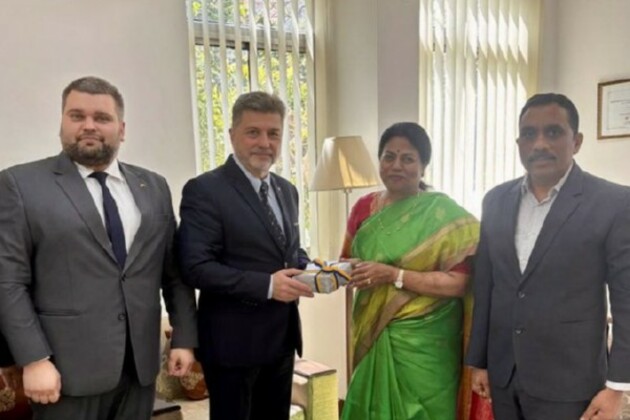 Ukraine Envoy to India meets Maharashtra's Resident Commissioner, discusses "stronger bilateral ties"