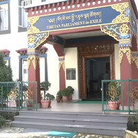 Tibetans in-exile resent against demonstration by White Club of London in Shigatse