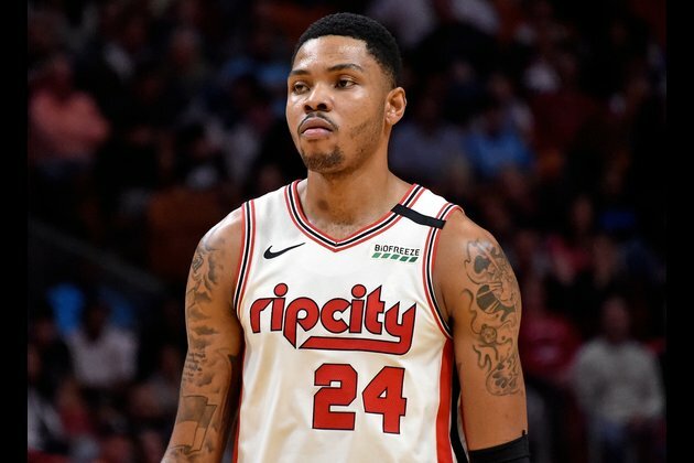 Report: Blazers trade F Bazemore to Kings