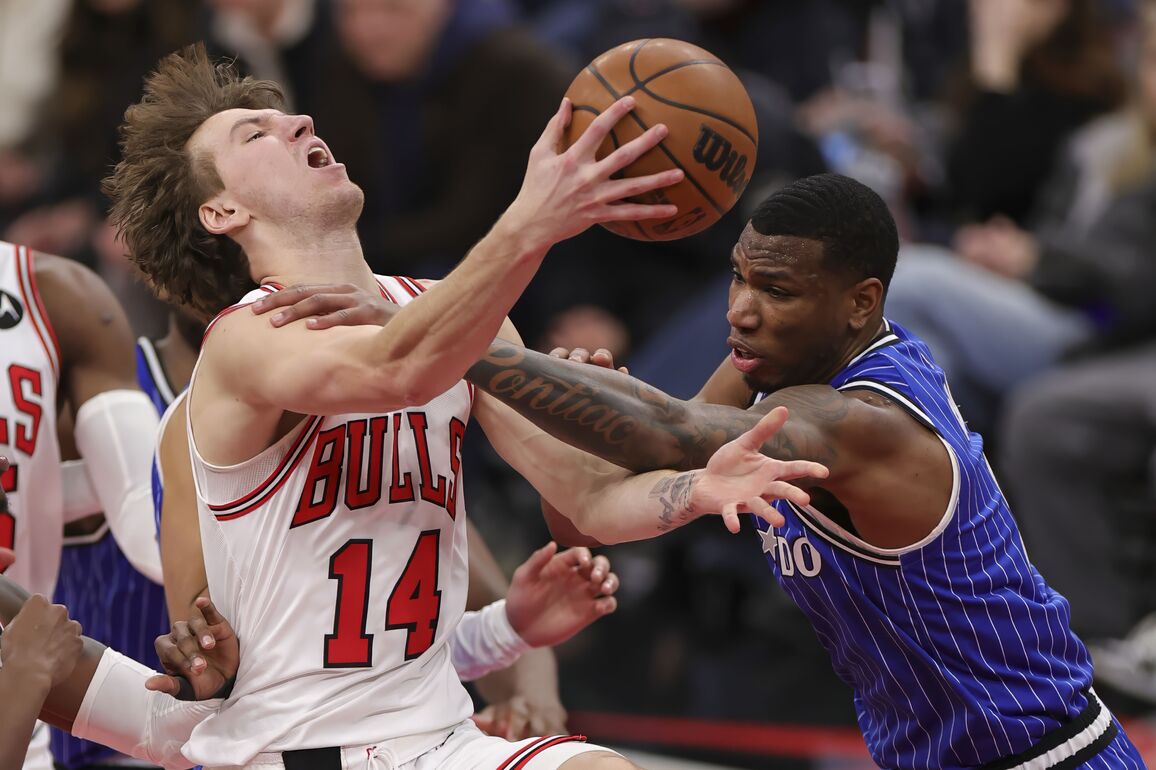 (SP)U.S.-CHICAGO-BASKETBALL-NBA-BULLS VS MAGIC